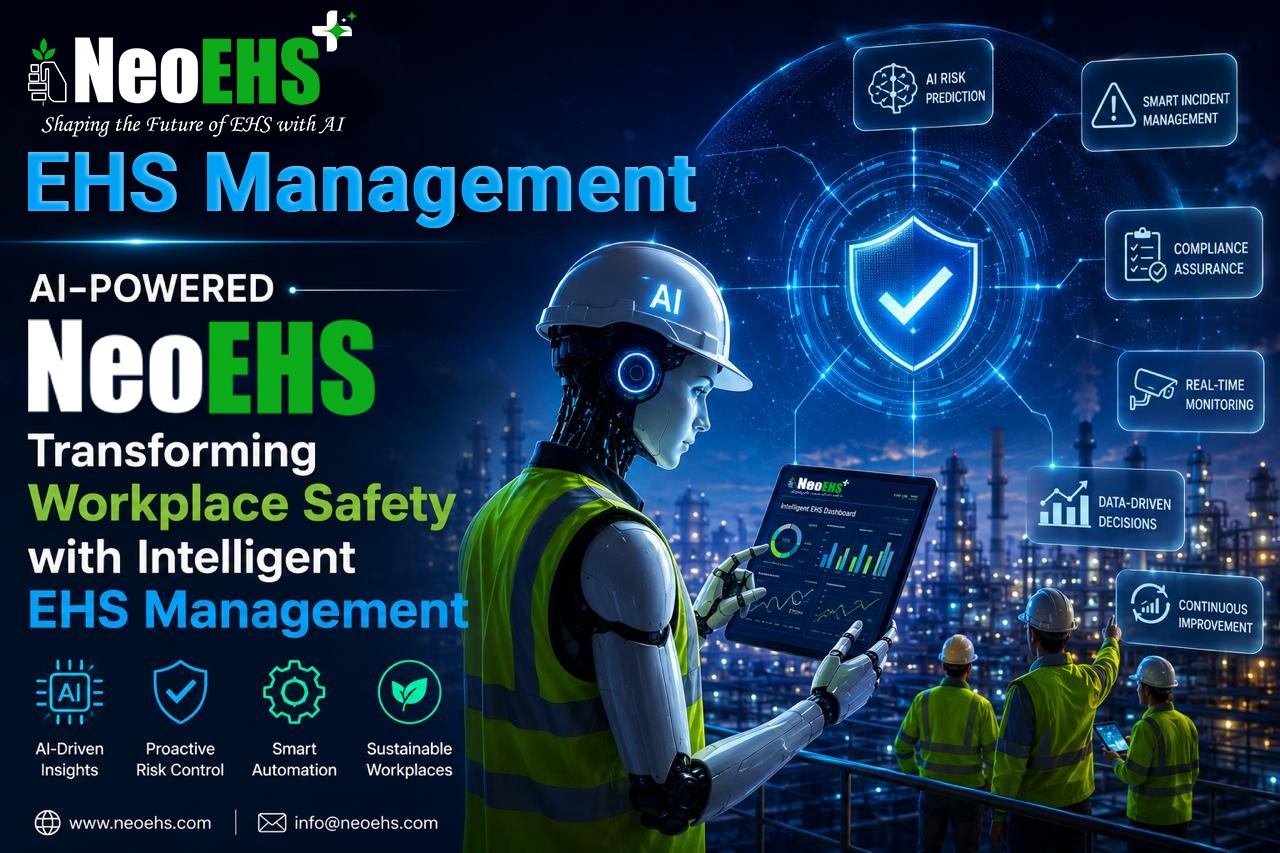 NeoEHS AI-powered HSE Application dashboard for intelligent workplace safety management
